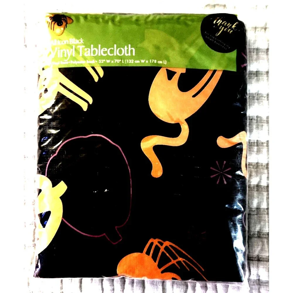 Halloween Trick or Treat Vinyl Tablecloth 52